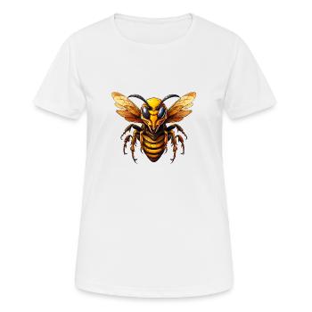 Wild furieux frelon combatif motivation sport - T-shirt respirant Femme - blanc - Devant - AI Model Female 172 dark (172cm)