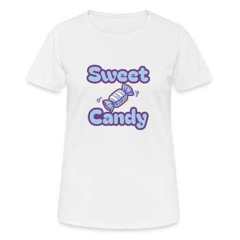 Sweet Candy - Frauen T-Shirt atmungsaktiv - Weiß - Vorne - AI Model Female 172 dark (172cm)