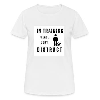 Dog training - Women's Breathable T-Shirt - white - Front - AI Model Female 172 dark (172cm)