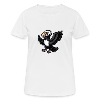 adler comic - Frauen T-Shirt atmungsaktiv - Weiß - Vorne - AI Model Female 172 dark (172cm)