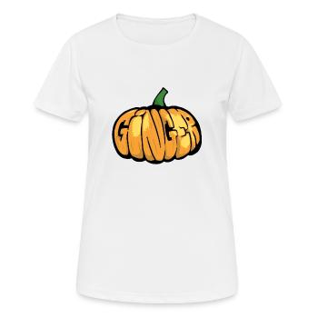 Citrouille Gingembre Graff - T-shirt respirant Femme - blanc - Devant - AI Model Female 172 dark (172cm)