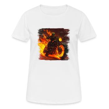 Custom painting, each paint job is unique - Women's Breathable T-Shirt - white - Front - AI Model Female 172 dark (172cm)