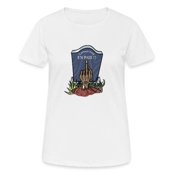 Zombie-Hand! - Frauen T-Shirt atmungsaktiv - Weiß - Vorne - AI Model Female 172 dark (172cm)