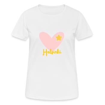 Helsinki - Finlande - Soumi - Scandinavie - Voyages - T-shirt respirant Femme - blanc - Devant - AI Model Female 172 dark (172cm)