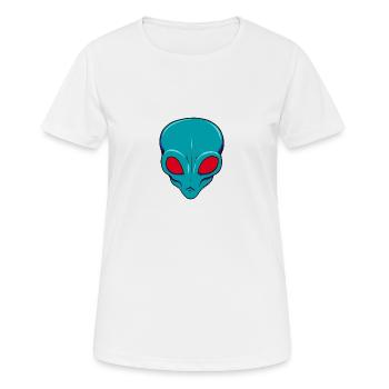 Alien - Women's Breathable T-Shirt - white - Front - AI Model Female 172 dark (172cm)