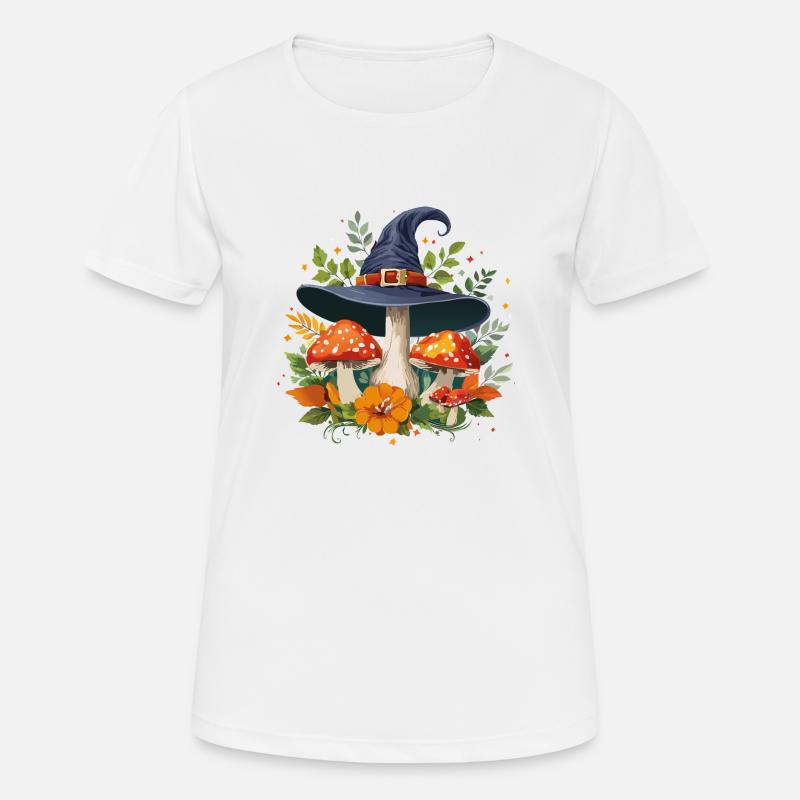 Witch mushroom - Women's Breathable T-Shirt - white