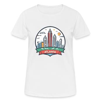 Atlanta Georgia USA - Frauen T-Shirt atmungsaktiv - Weiß - Vorne - AI Model Female 172 dark (172cm)