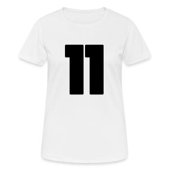 Numéro 11 Numéro Onze - T-shirt respirant Femme - blanc - Devant - AI Model Female 172 dark (172cm)