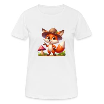 Fuchs Herbst 9 - Frauen T-Shirt atmungsaktiv - Weiß - Vorne - AI Model Female 172 dark (172cm)