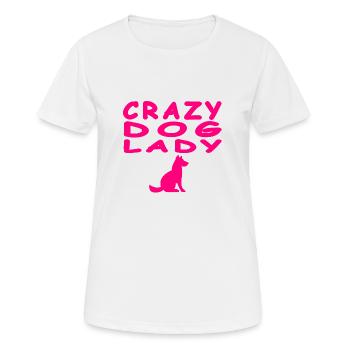 Canine - T-shirt respirant Femme - blanc - Devant - AI Model Female 172 dark (172cm)