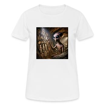Prehistoric alien - Women's Breathable T-Shirt - white - Front - AI Model Female 172 dark (172cm)