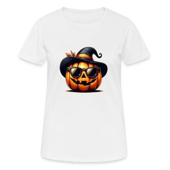 Citrouille halloween fun - T-shirt respirant Femme - blanc - Devant - AI Model Female 172 dark (172cm)