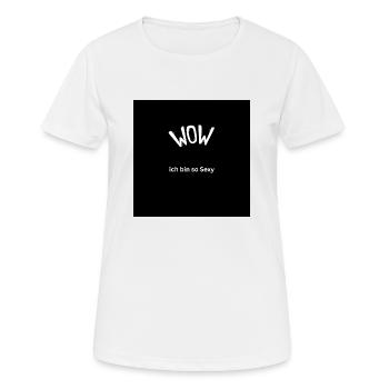 Sexy - Frauen T-Shirt atmungsaktiv - Weiß - Vorne - AI Model Female 172 dark (172cm)