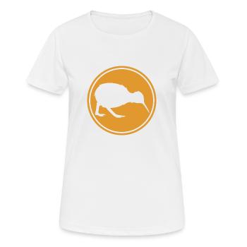 Kiwi - Neuseeland - Nouvelle-Zélande - Maori - Aotearoa - T-shirt respirant Femme - blanc - Devant - AI Model Female 172 dark (172cm)