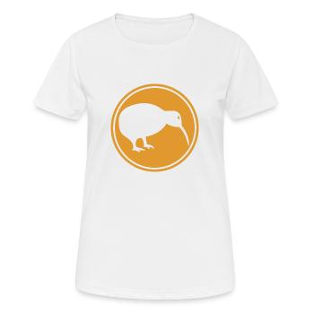 Kiwi - Neuseeland - Nouvelle-Zélande - Maori - Aotearoa - T-shirt respirant Femme - blanc - Devant - AI Model Female 172 dark (172cm)