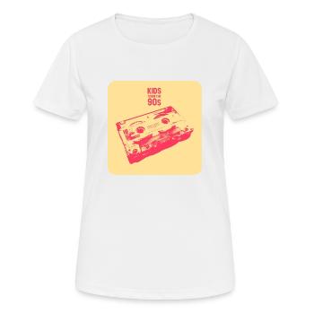 Kids from the 90s - THE GOLD ONE - Women's Breathable T-Shirt - white - Front - AI Model Female 172 dark (172cm)