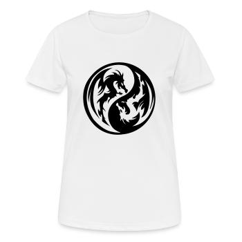 Dragon Ying Yans - Women's Breathable T-Shirt - white - Front - AI Model Female 172 dark (172cm)