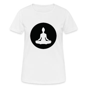 Yoga Méditation Spa Namaste - T-shirt respirant Femme - blanc - Devant - AI Model Female 172 dark (172cm)