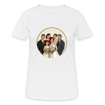 Célébrez le bonheur de la famille lors d’une journée spéciale - T-shirt respirant Femme - blanc - Devant - AI Model Female 172 dark (172cm)