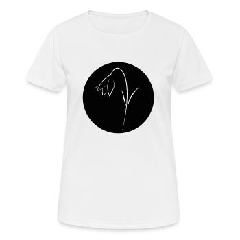 Design "Silent Grace" - Women's Breathable T-Shirt - white - Front - AI Model Female 172 dark (172cm)