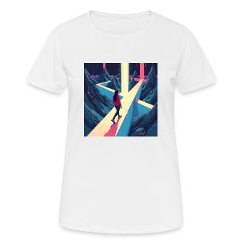dracehenqodeLIAN - Frauen T-Shirt atmungsaktiv - Weiß - Vorne - AI Model Female 172 dark (172cm)