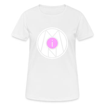 Moin symbole signe timbre - T-shirt respirant Femme - blanc - Devant - AI Model Female 172 dark (172cm)