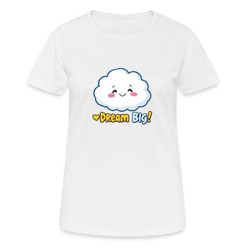 Rêve Grand Nuage Design Mignon - T-shirt respirant Femme - blanc - Devant - AI Model Female 172 dark (172cm)