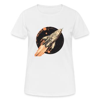 Mission Mars: Departure into the unknown! - Women's Breathable T-Shirt - white - Front - AI Model Female 172 dark (172cm)