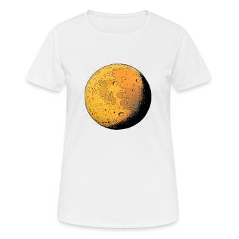 Mystischer Planet: Geheimnisse des Kosmos! - Frauen T-Shirt atmungsaktiv - Weiß - Vorne - AI Model Female 172 dark (172cm)