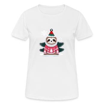 POD CUTE NOEL 6 - T-shirt respirant Femme - blanc - Devant - AI Model Female 172 dark (172cm)