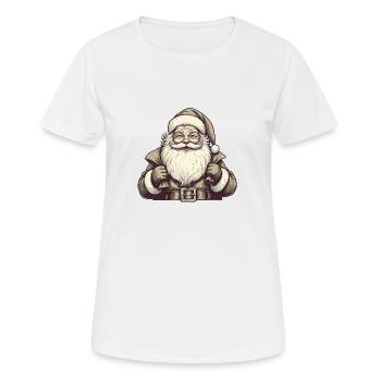 Weihnachtsmann - Frauen T-Shirt atmungsaktiv - Weiß - Vorne - AI Model Female 172 dark (172cm)