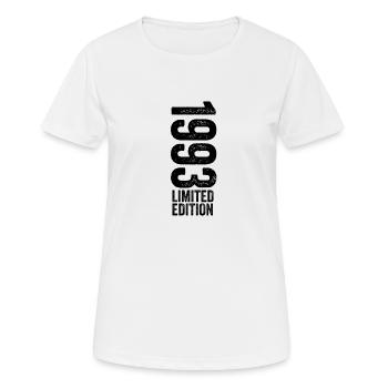 1993 Jubiläumsgeschenk 1993 Limited Edition 1993 - Frauen T-Shirt atmungsaktiv - Weiß - Vorne - AI Model Female 172 dark (172cm)