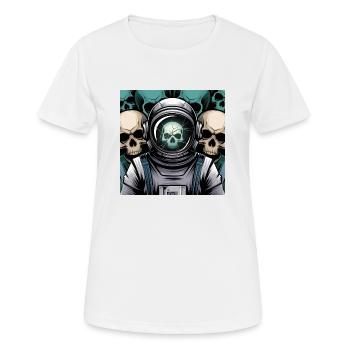 Espace psychédélique - T-shirt respirant Femme - blanc - Devant - AI Model Female 172 dark (172cm)