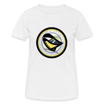 Great tit - Women's Breathable T-Shirt - white - Front - AI Model Female 172 dark (172cm)