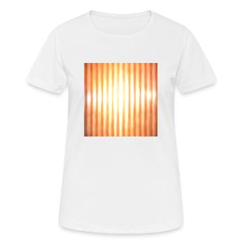 La lumière derrière un processus - T-shirt respirant Femme - blanc - Devant - AI Model Female 172 dark (172cm)