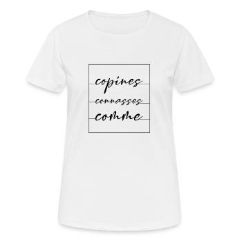 girlfriends as - Women's Breathable T-Shirt - white - Front - AI Model Female 172 dark (172cm)