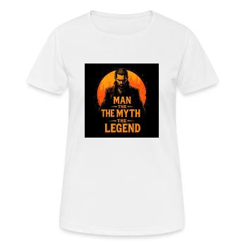 The man, the myth, the legend - Women's Breathable T-Shirt - white - Front - AI Model Female 172 dark (172cm)