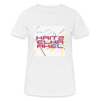 Doodle scribbles - Women's Breathable T-Shirt - white - Front - AI Model Female 172 dark (172cm)