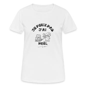I can't it's christmas - I can't Christmas - Women's Breathable T-Shirt - white - Front - AI Model Female 172 dark (172cm)