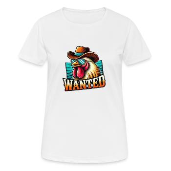 Chicken Wanted Hühnerhaltung - Frauen T-Shirt atmungsaktiv - Weiß - Vorne - AI Model Female 172 dark (172cm)