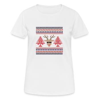 Vintage Point de Croix Noël - Women's Breathable T-Shirt - white - Front - AI Model Female 172 dark (172cm)