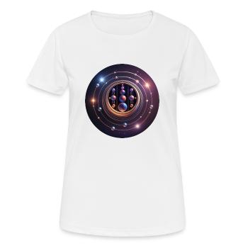 Kornkreis Windmill Hill, UK, 06.08.2009 - Frauen T-Shirt atmungsaktiv - Weiß - Vorne - AI Model Female 172 dark (172cm)