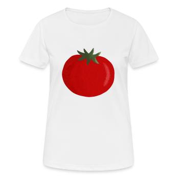 Tomate - Frauen T-Shirt atmungsaktiv - Weiß - Vorne - AI Model Female 172 dark (172cm)