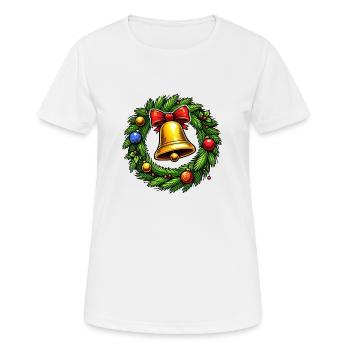 Cloche de couronne 1 - T-shirt respirant Femme - blanc - Devant - AI Model Female 172 dark (172cm)
