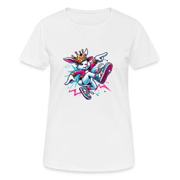 Dancing Rabbit - Women's Breathable T-Shirt - white - Front - AI Model Female 172 dark (172cm)