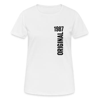 Jubiläumsgeschenk 1987 1987 Limitierte Auflage 1987 - Frauen T-Shirt atmungsaktiv - Weiß - Vorne - AI Model Female 172 dark (172cm)