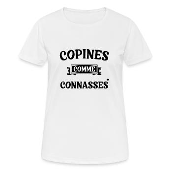 girlfriends as - Women's Breathable T-Shirt - white - Front - AI Model Female 172 dark (172cm)
