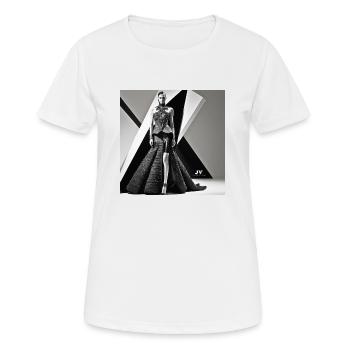 Timeless Glamour - Frauen T-Shirt atmungsaktiv - Weiß - Vorne - AI Model Female 172 dark (172cm)