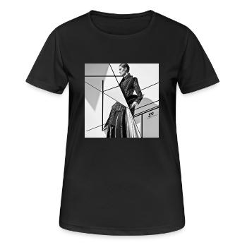 Geometric Elegance - Women's Breathable T-Shirt - black - Front - AI Model Female 172 light (172cm)