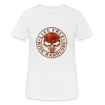 Motorrad Motorrad Rebel Legend Ride Vintage Geburtstag - Frauen T-Shirt atmungsaktiv - Weiß - Vorne - AI Model Female 172 dark (172cm)